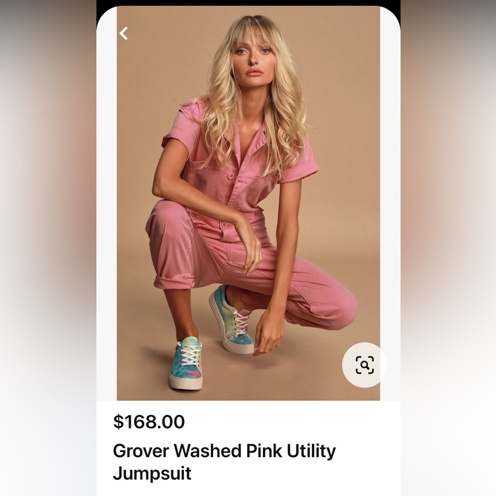 Pistola “Grover wash” Pink jumpsuit. Excellent condition. Size large